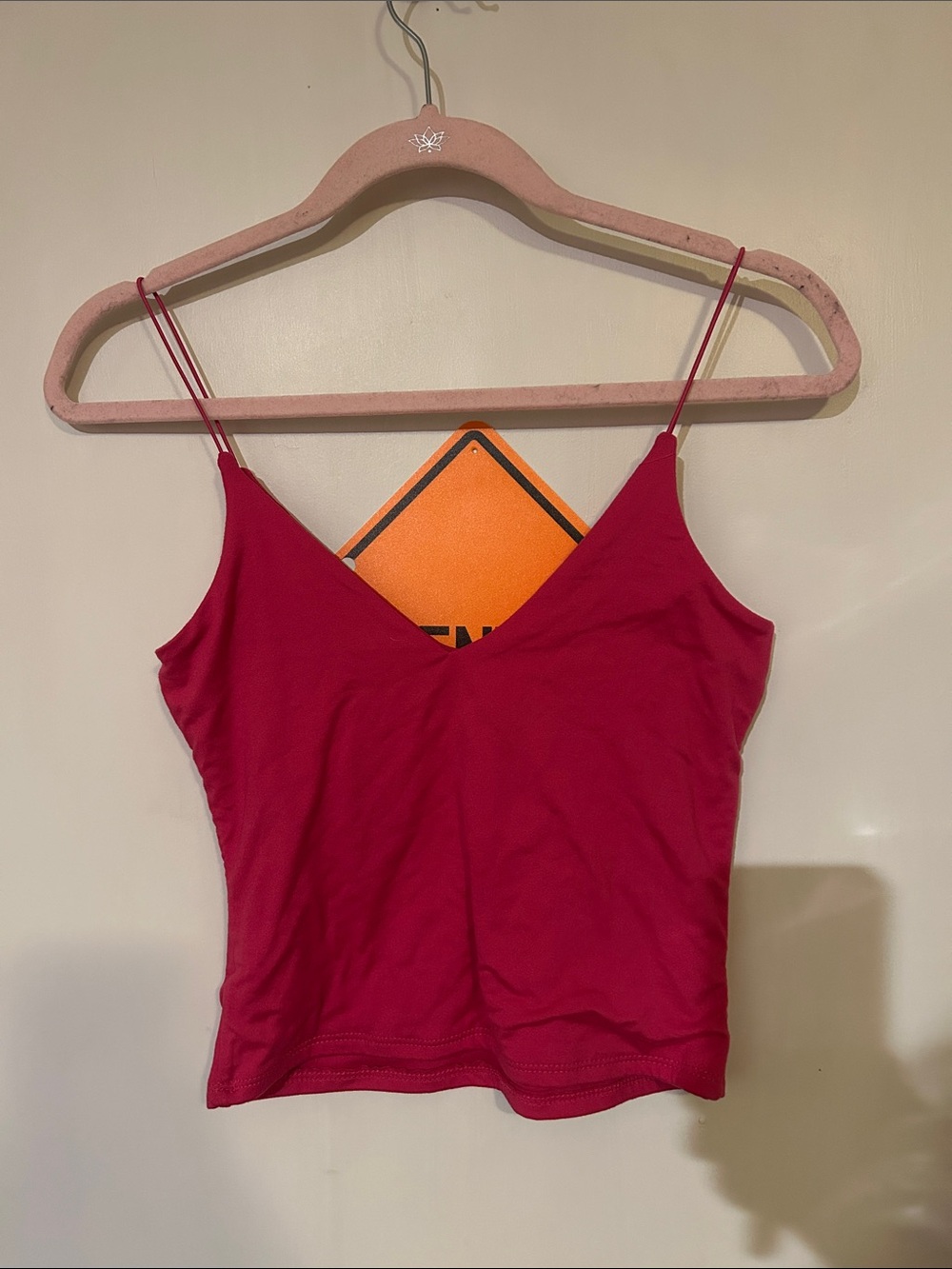 Women's Magenta V-Neck Spaghetti Strap Camisole